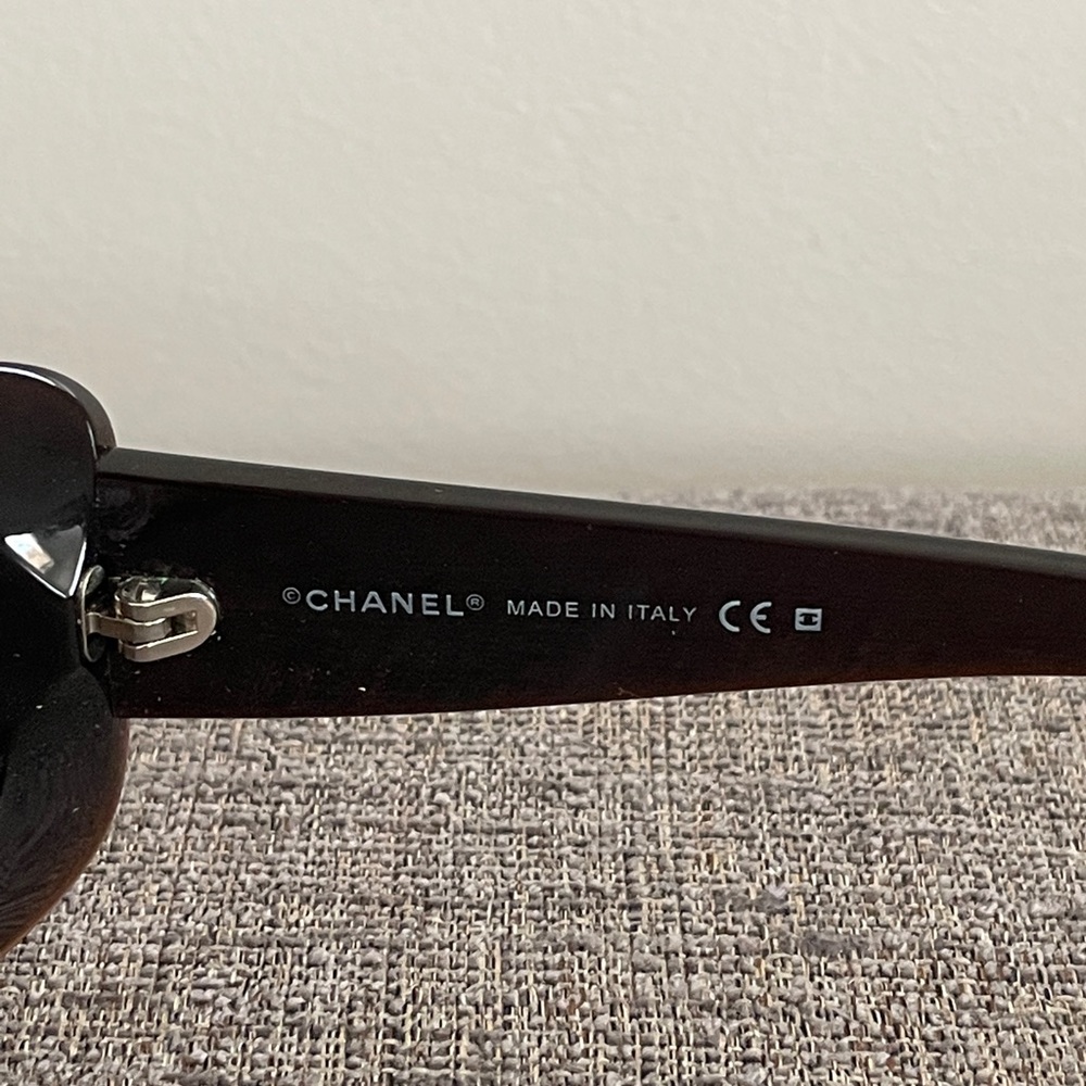 Chanel Sunglasses with Rhinestone CC Pattern - Picture 7 of 9
